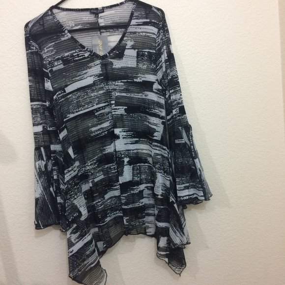 Dor Dor Couture Beach Coverup Women Asymmetrical - Picture 2 of 12